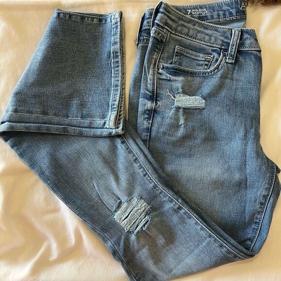 Arizona Stretch Fabric Womens Mid Rise Bootcut Jean- size 7 - Picture 5 of 5